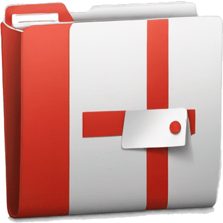 folder with red plus sign emoji