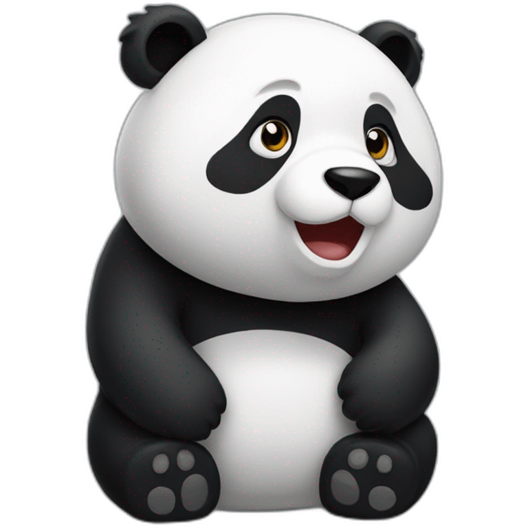 Chat sur panda emoji