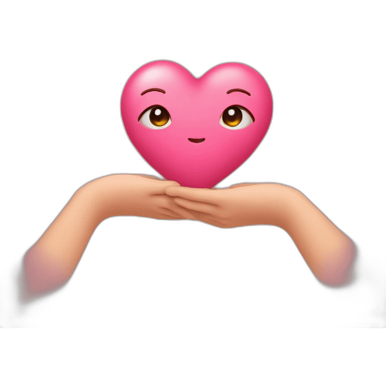 Coeur avec les mains emoji