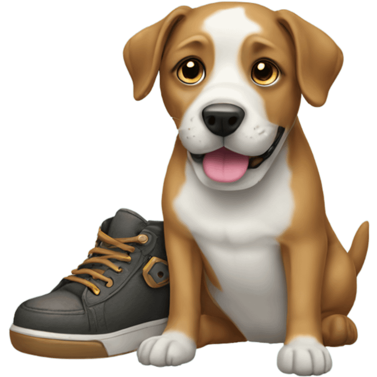 Dog with Shoes emoji