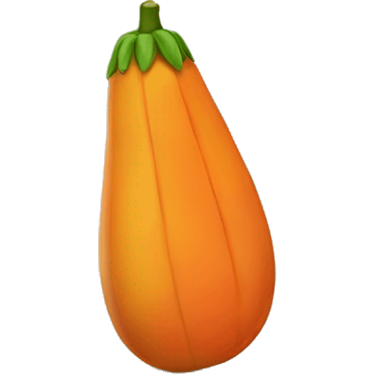 a single papaya emoji