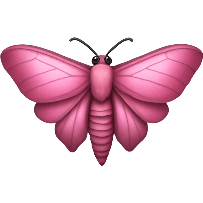 Pink moth emoji