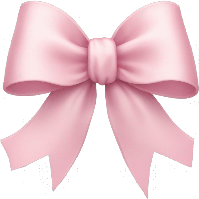 light pink ribbon bow emoji