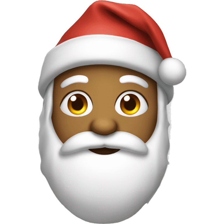 Santa sticking tongue out  emoji