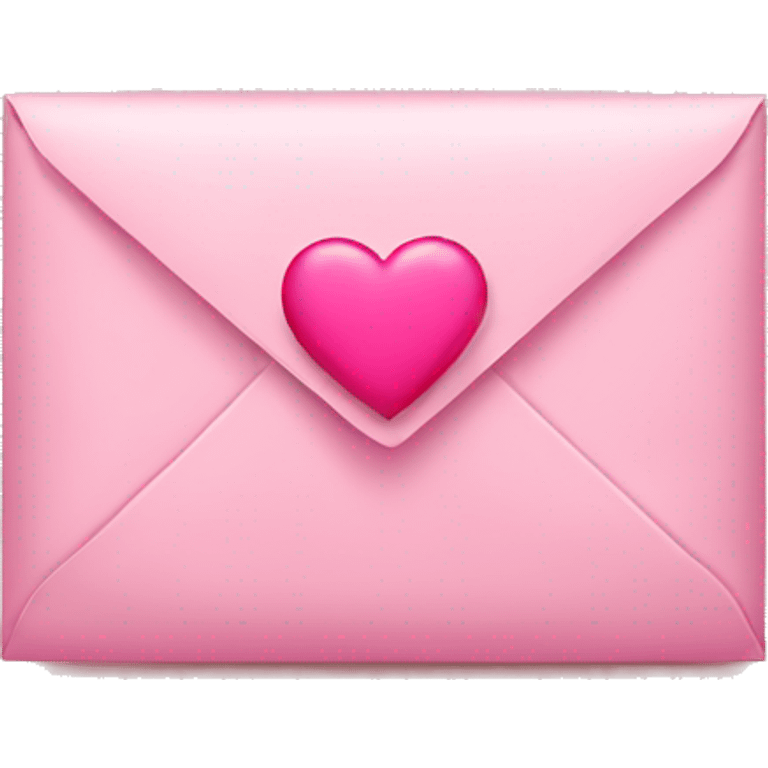 pink envelope with heart emoji