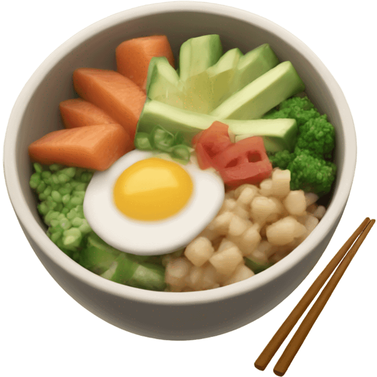 poke bowl emoji