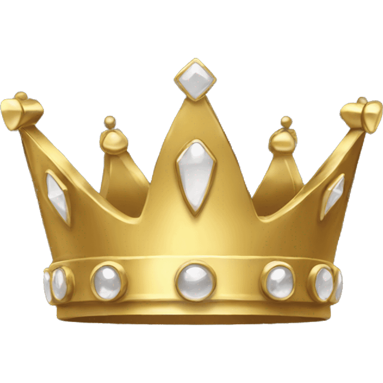 Gold princess crown emoji