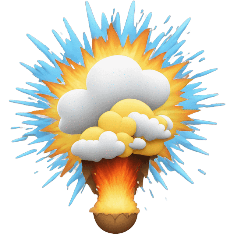 Salesforce logo exploding emoji