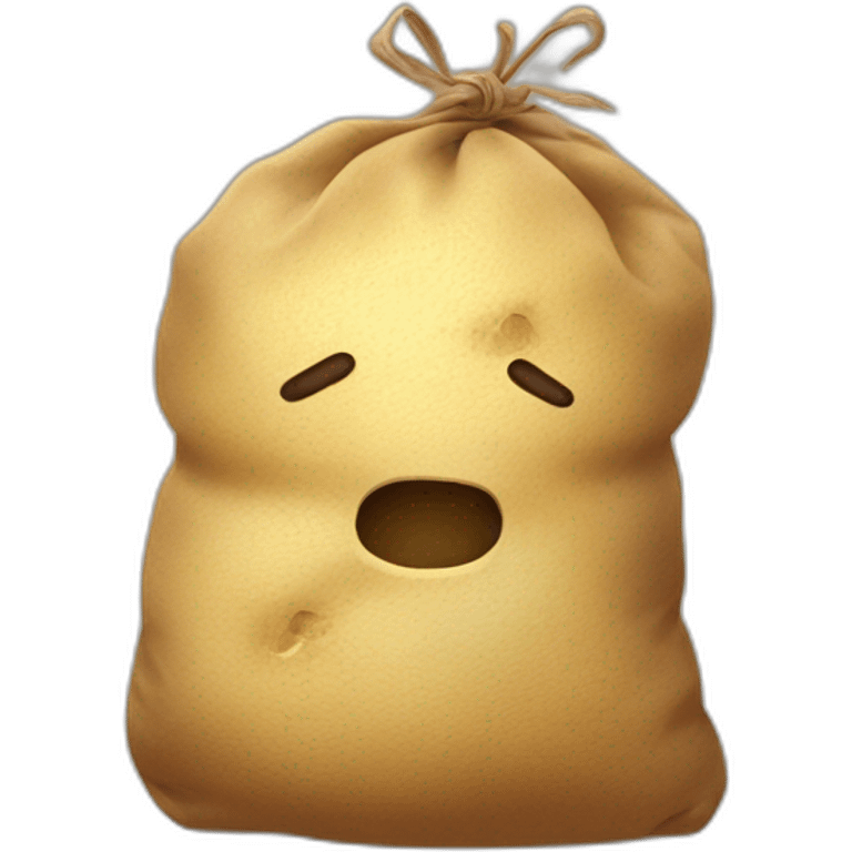 Potato sack but dead emoji