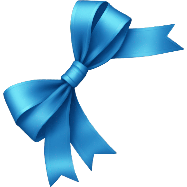 Blue bow emoji