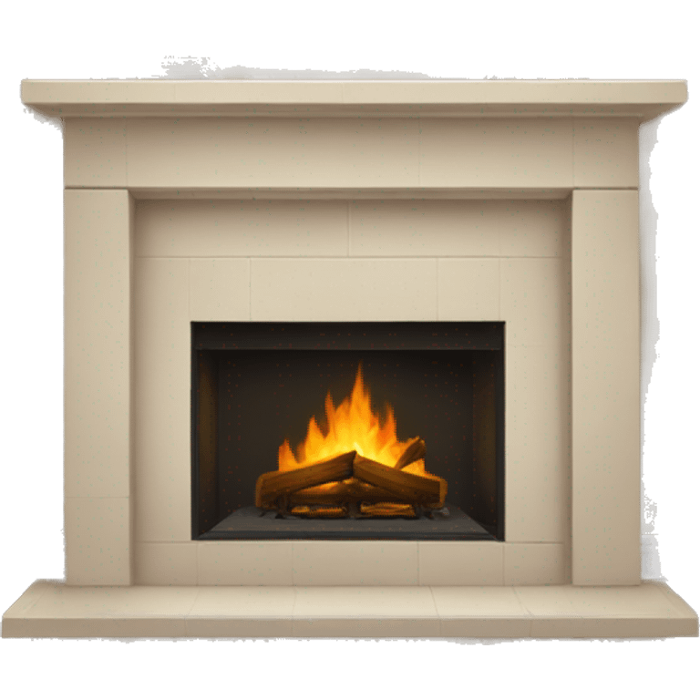 Winter beige FirePlace emoji