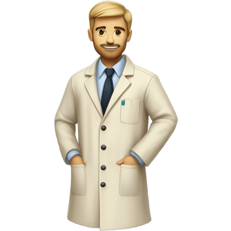 beige lab coat emoji