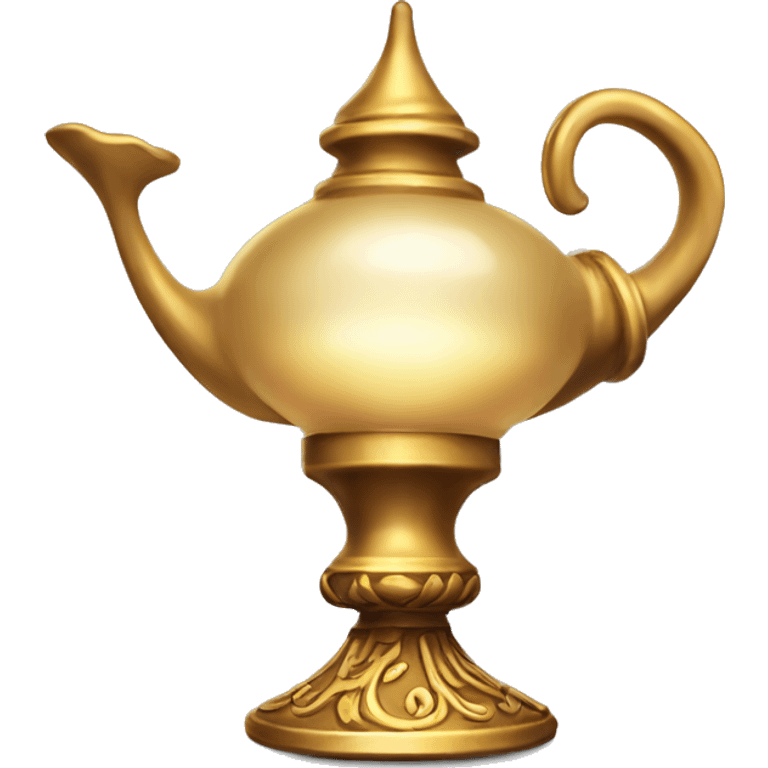 Genie lamp, with longer par to the left emoji