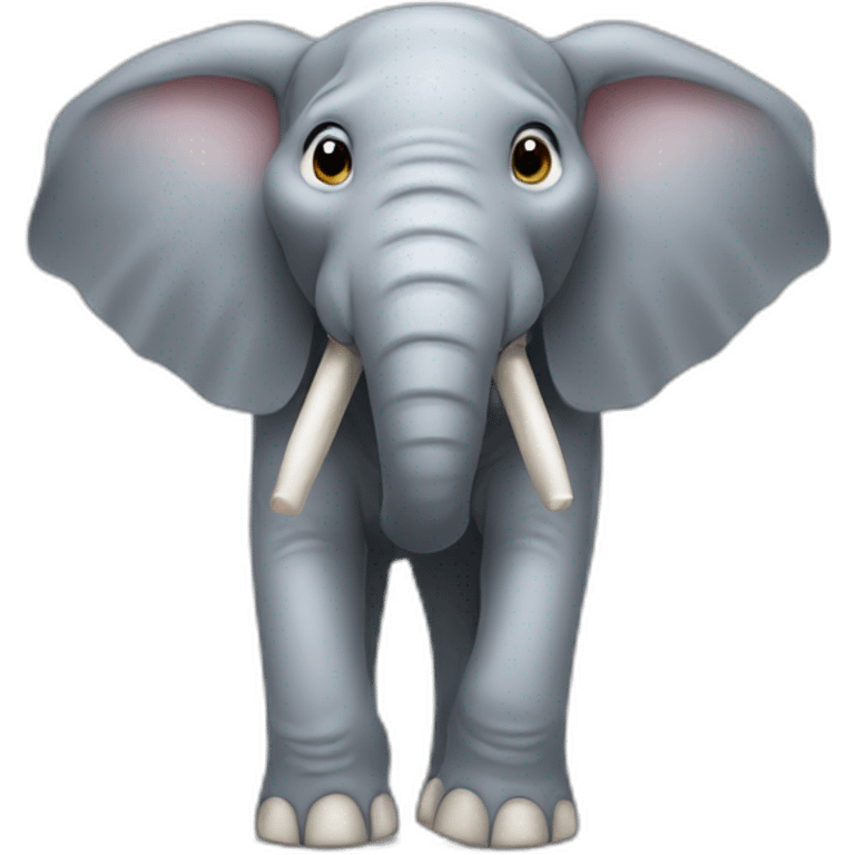 elephant trumpets in the air emoji