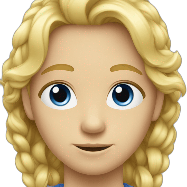 garcon cheveux blond aux yeux bleus foncés emoji