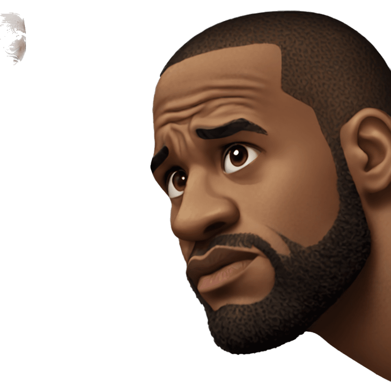 lebron james sad emoji