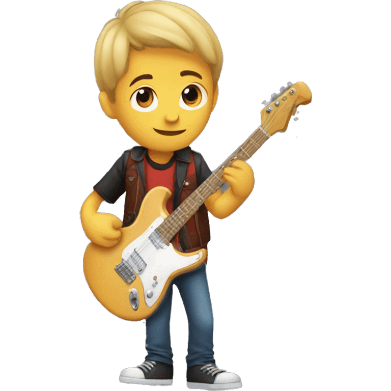 boy with guitar emoji