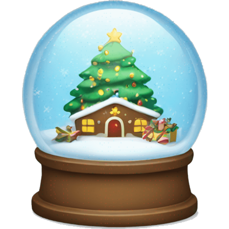 Christmas snowglobe emoji