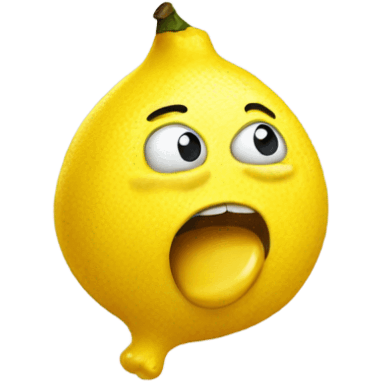 Lemon farting  emoji