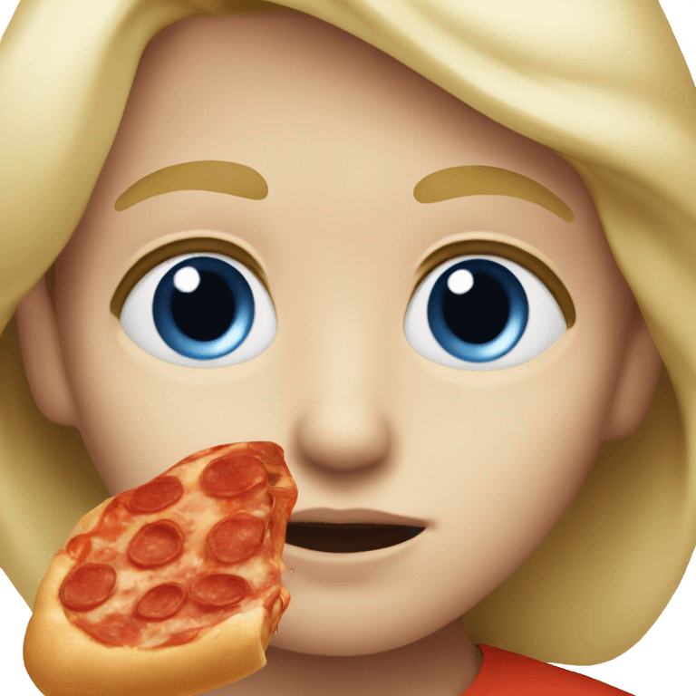 tiny blonde boy with blue eyes and a pepperoni nose  emoji