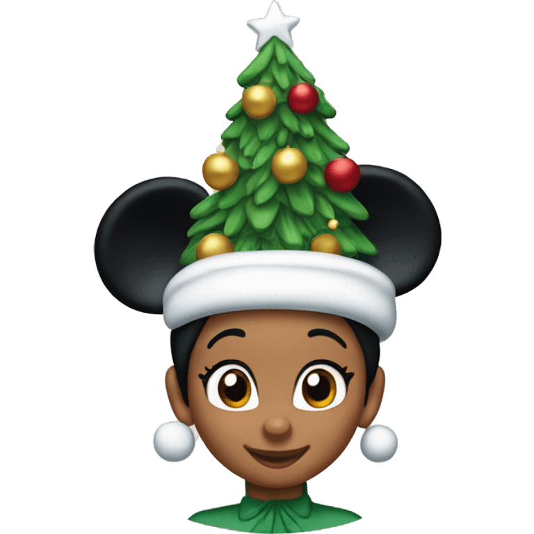 minnie mouse Christmas emoji