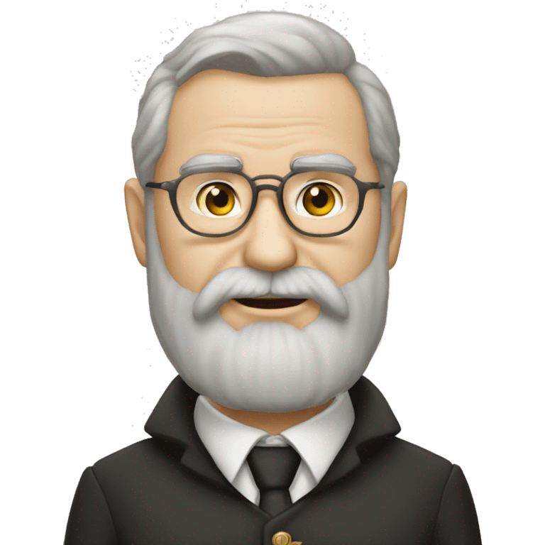 Supreme Leader german chauve avec barbe emoji