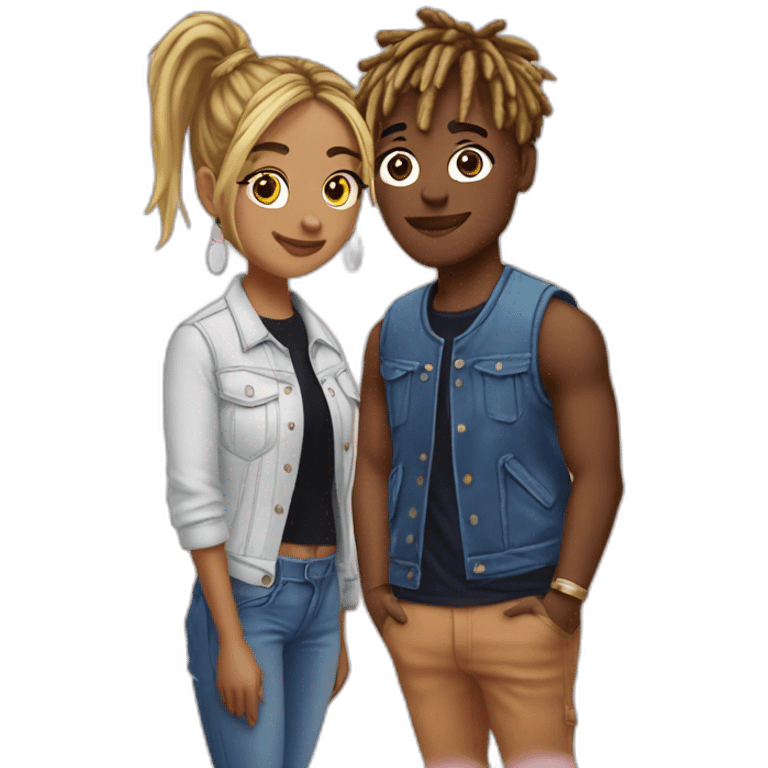 Juice WRLD and Ally Lotti  emoji