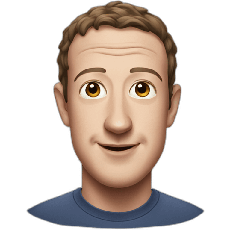 Mark Zuckerberg one face emoji