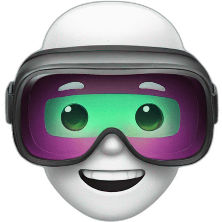 a neardental with virtual reality goggles emoji