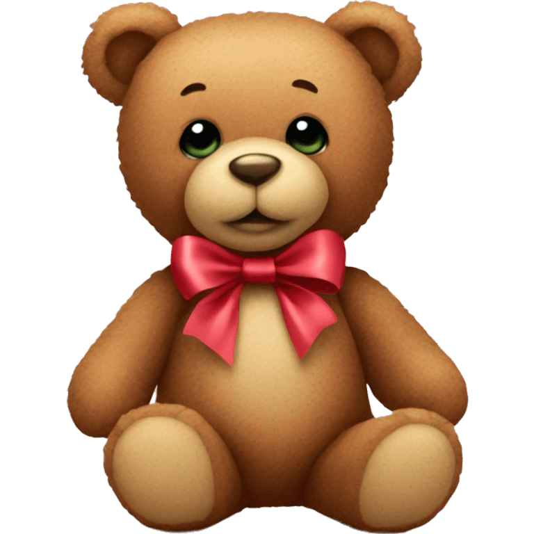 teddy bear with a ribbon emoji