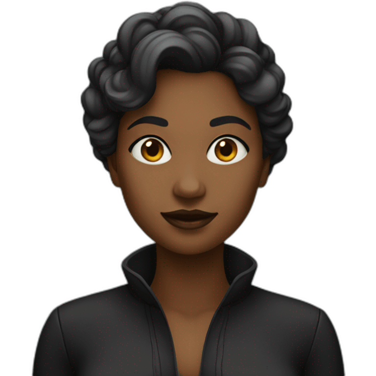 Femme noir emoji