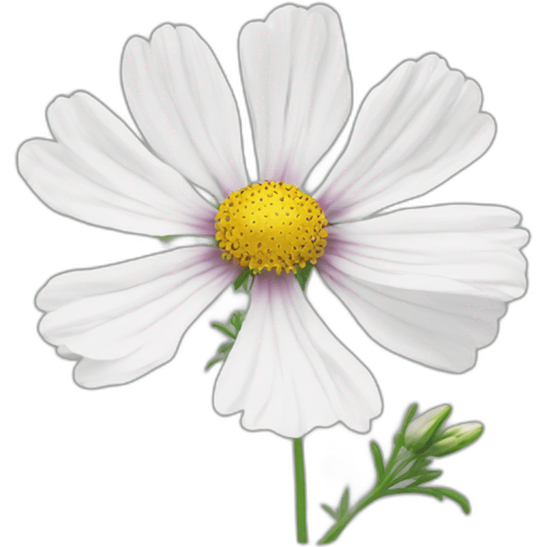 cosmos white flower emoji