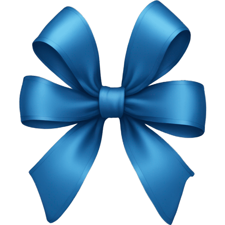 blue bow emoji