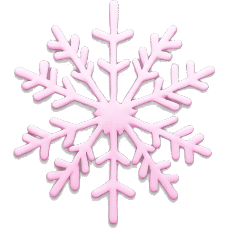 pastel pink snowflake  emoji