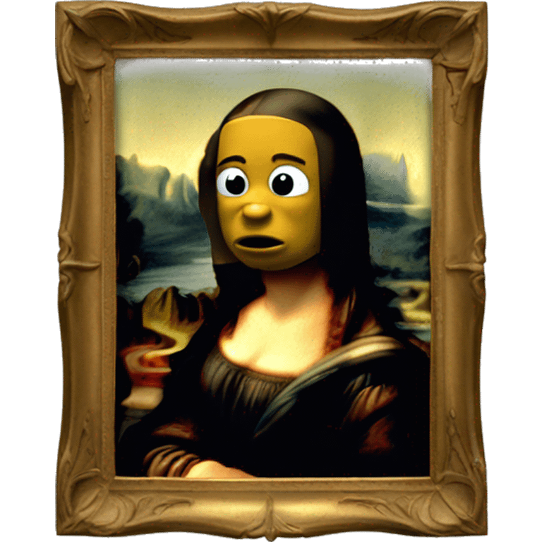 The crying, weeping Mona Lisa emoji