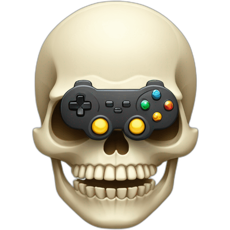 Skull with gamepad emoji