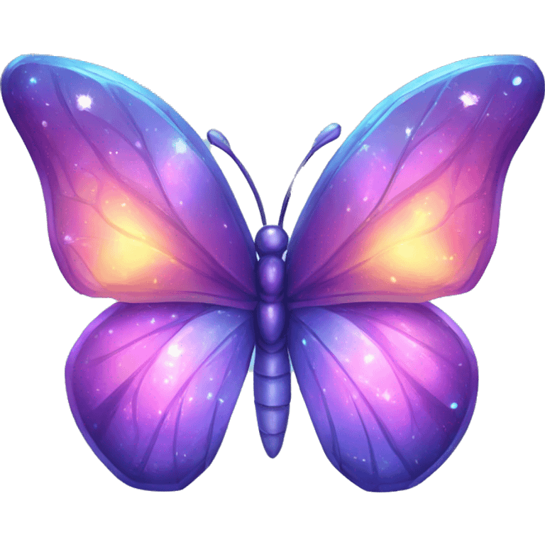 Shiny Nebula Crystal Butterfly emoji