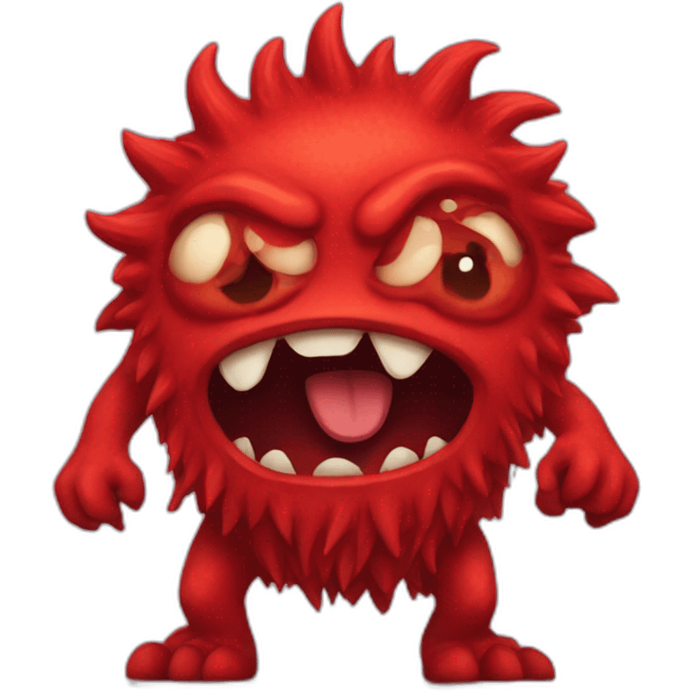 Red monster emoji