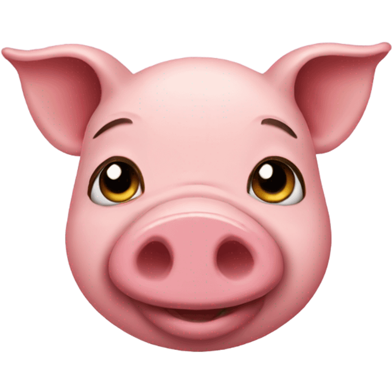 pig with make emoji