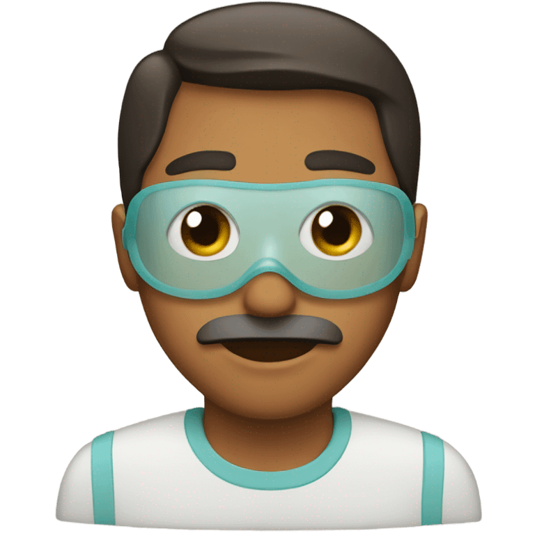 A father with  mask emoji