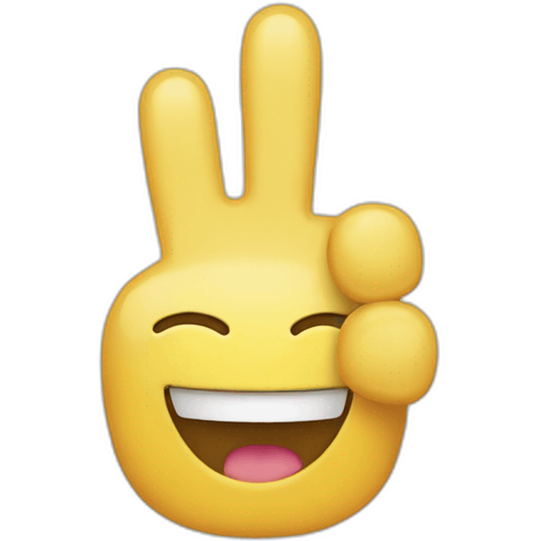 Smiley emoji with a thumbs up emoji