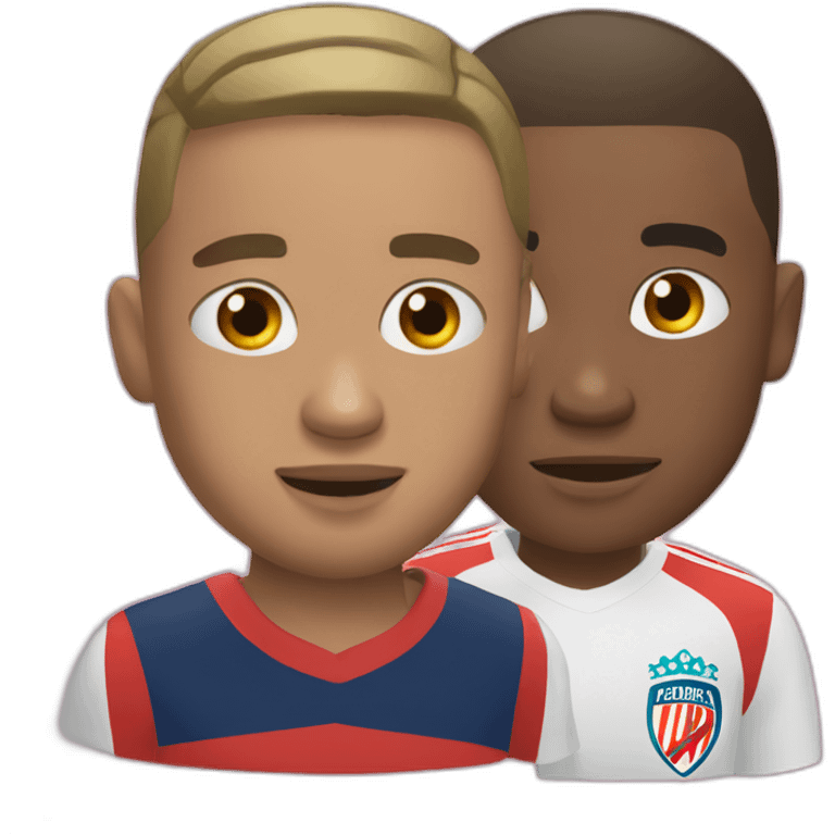 Mbappe et mitoma emoji