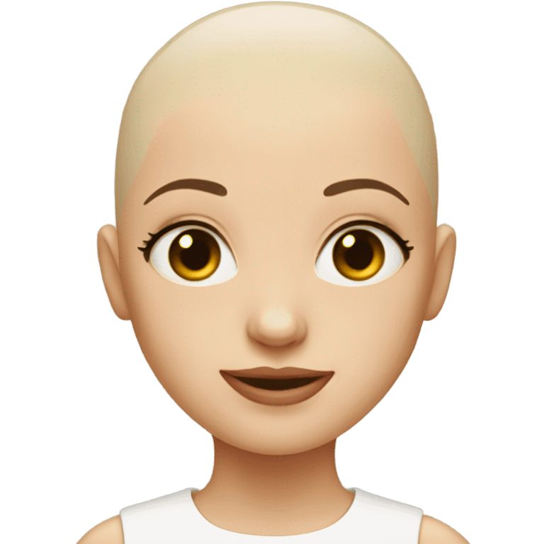 bald girl emoji