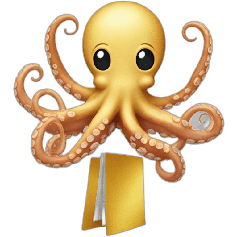 an octopus winning the nobel peace prize emoji