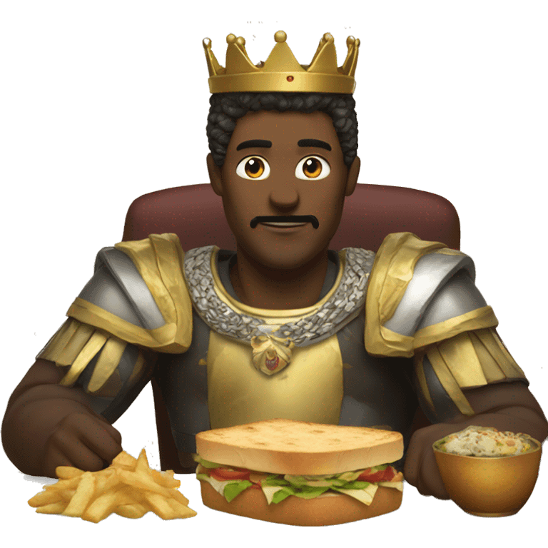 king eating sandwi emoji