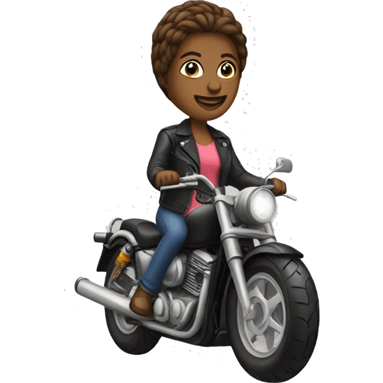 Motorcycle mam emoji