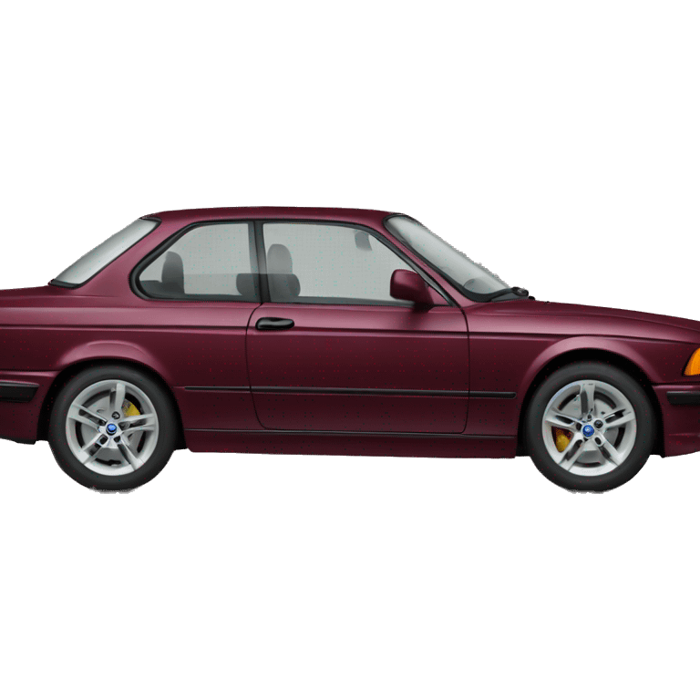 Burgundy BMW  emoji