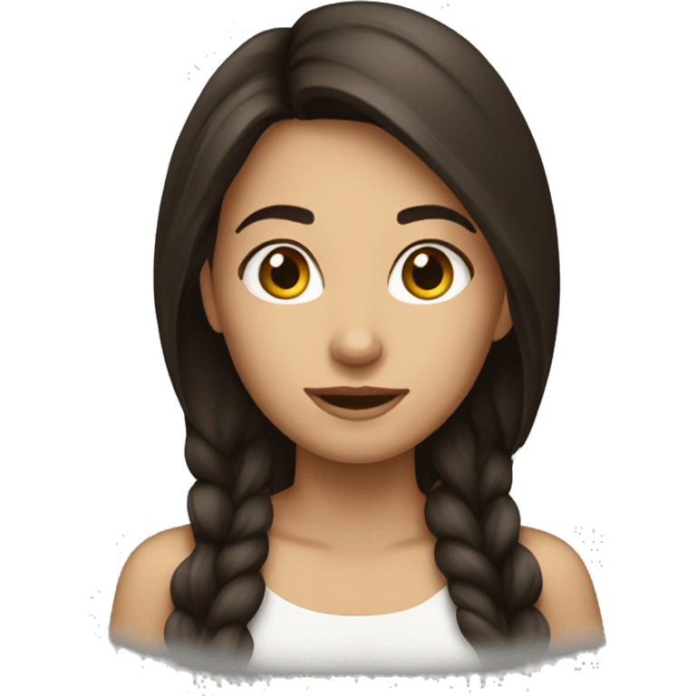 brunette girl emoji