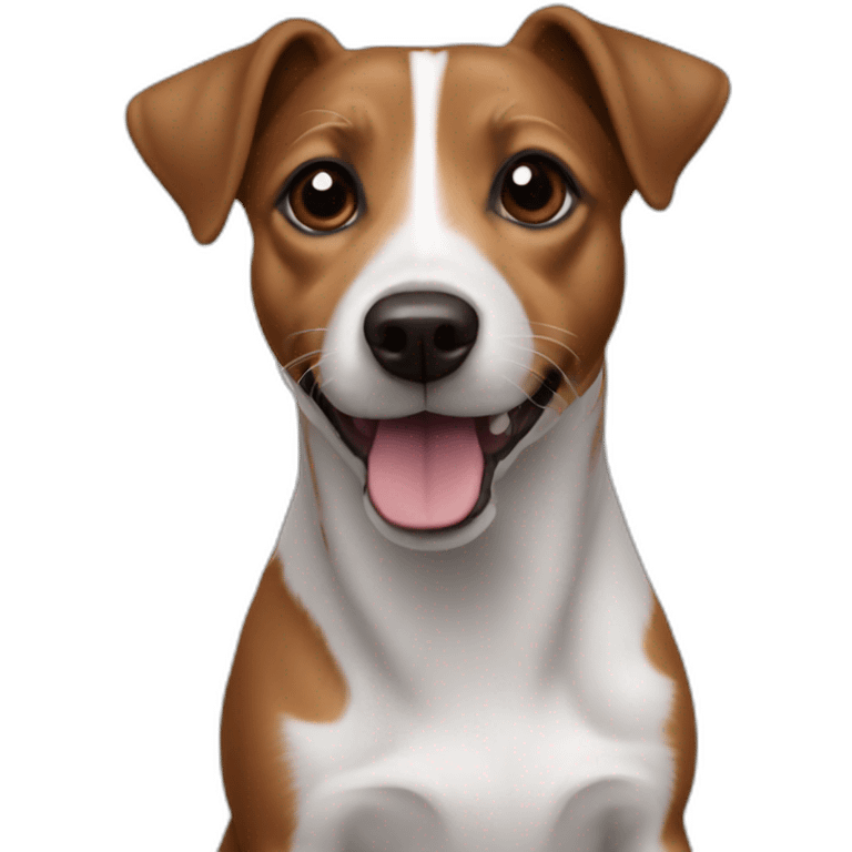 brown jack russell(brown with no white) emoji