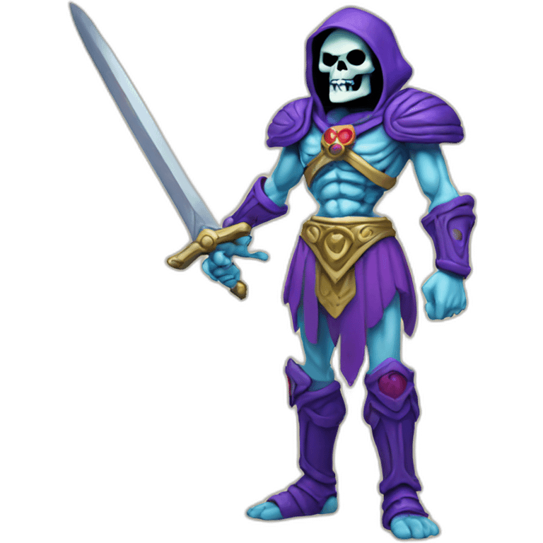 skeletor with sword emoji